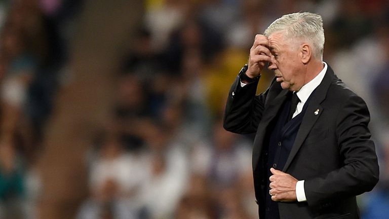 Старши треньорът на Реал Мадрид Карло Анчелоти остана недоволен от