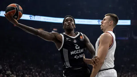 Партизан хвърли на вятъра преднина от 20 точки, но все пак се справи с Олимпия Милано