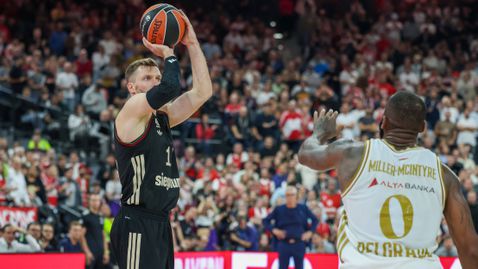 Отличен Милър-Макинтайър не стигна на Цървена звезда, световен шампион съсипа белградчани с 9 тройки