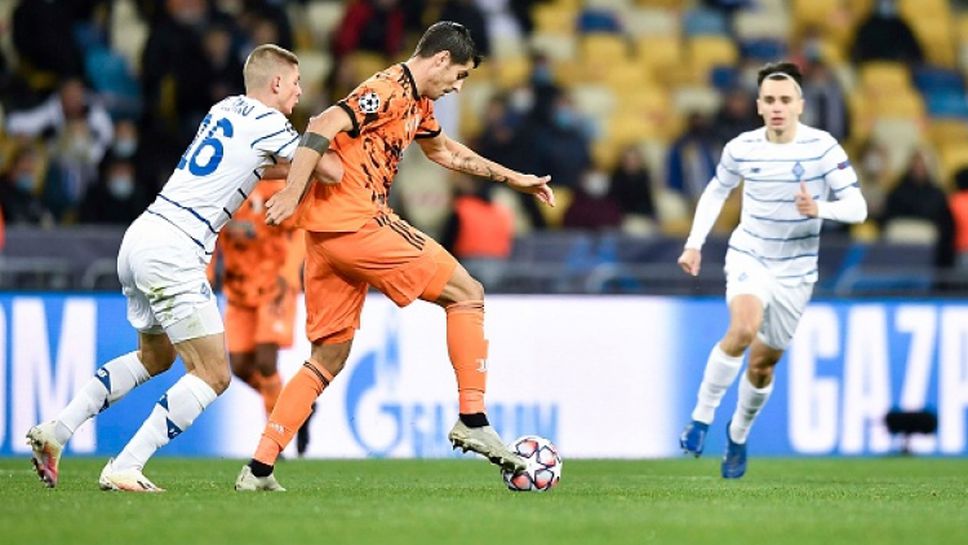 Два гола на Мората донесоха на Ювентус успех срещу Динамо (Киев)