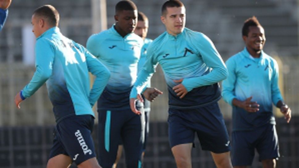 Последна тренировка на Левски преди мача с Черно море