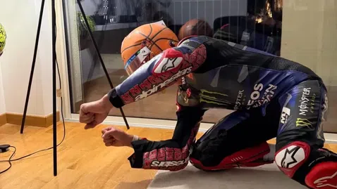 Ландо Норис се маскира като Фабио Куартараро за Хелоуин