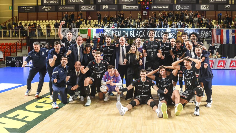 Отборът на Сонепар Падуа където играе националът Борис Начев постигна