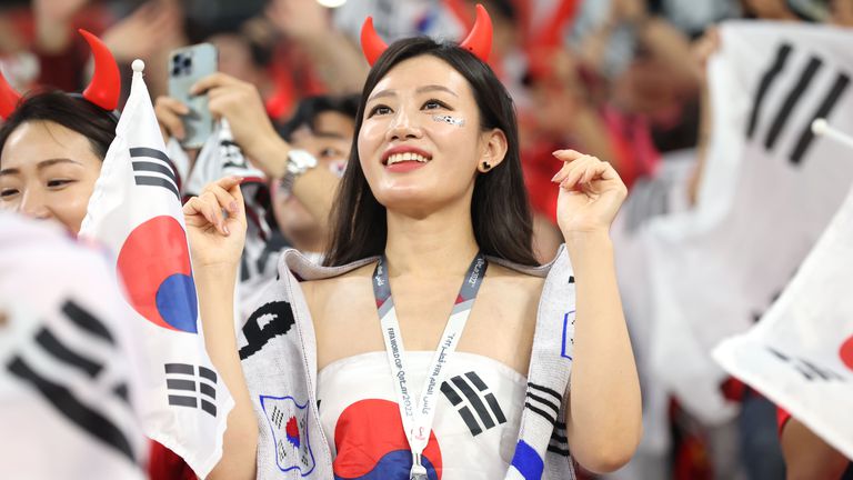 Секси подкрепа за Южна Корея