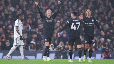  Манчестър Сити оцеля в драма с девет гола, Холанд влезе в клуб 100 на Премиър Лийг 