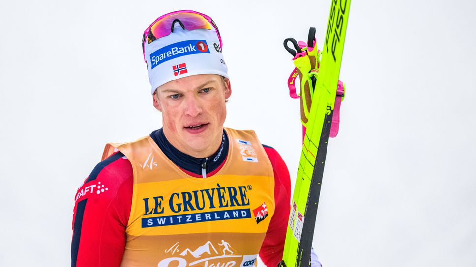 Петкратният олимпийски шампион Йоханес Клаебо Норвегия и Ясми Йоенсуу Финландия