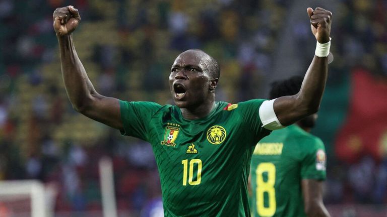 Голмайсторът на Камерун на Купата на африканските нации Винсънт Абубакар