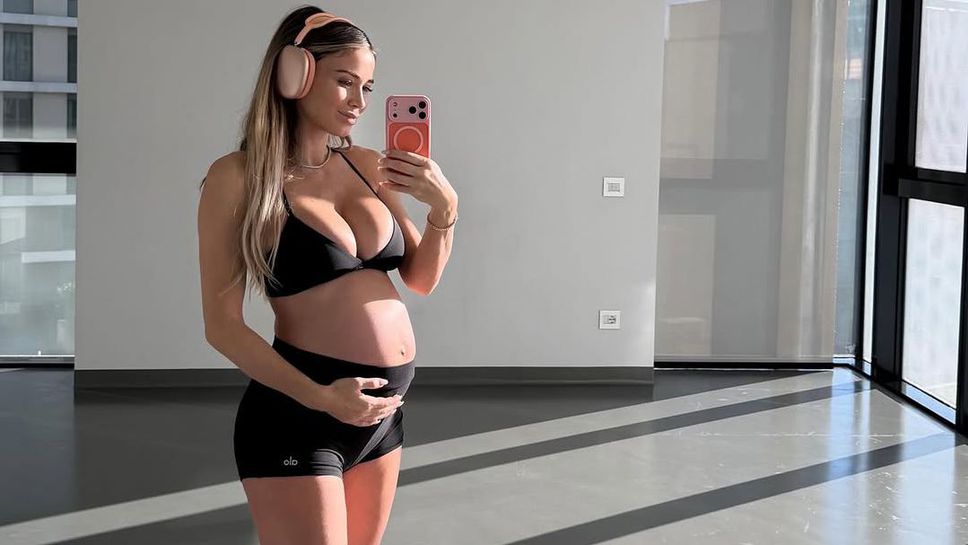 Спортна журналистка с предизвикателна фотосесия в напреднала бременност