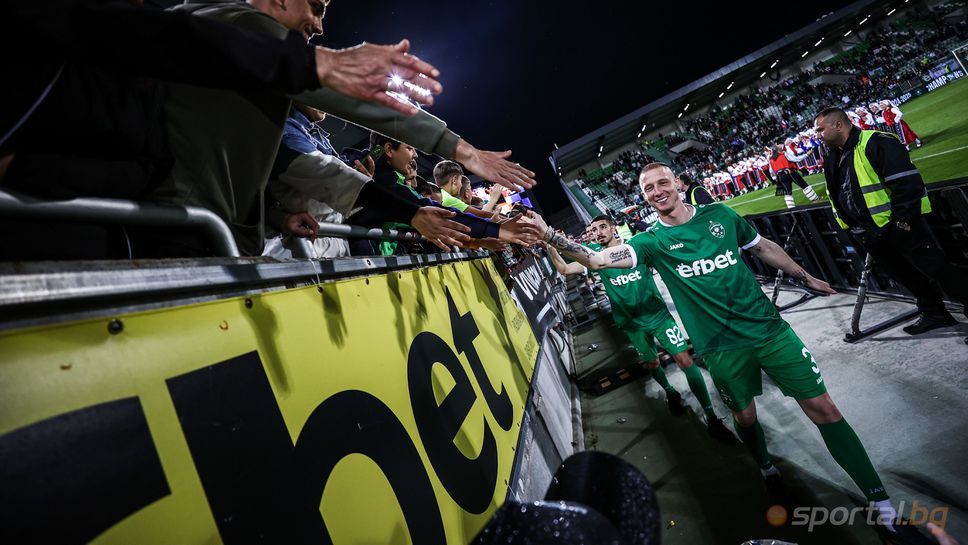 Капитанът на ЛудогорецАнтон Недялков говори след триумфа на орлите над