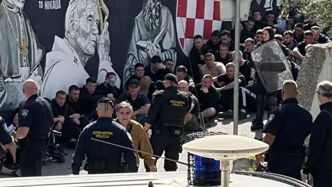 Хулигани вилняха в Сплит след дербито между Хайдук и Динамо
