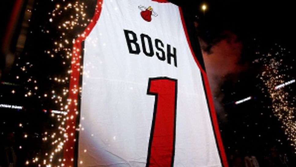 Маями извади от употреба номера на Крис Бош