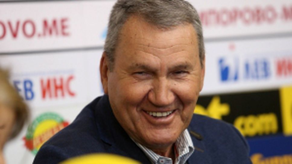 Пресконференция на Атанас Голомеев, след като е приет в залата на славата на ФИБА