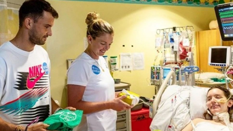 Григор Димитров посети детска болница в Синсинати