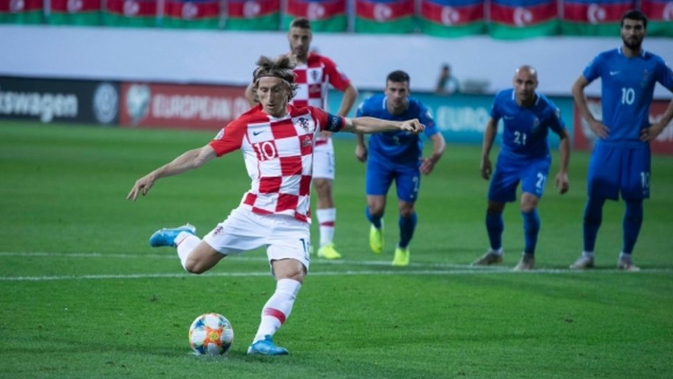 Хърватия изпусна победата като гост на Азербайджан (видео)