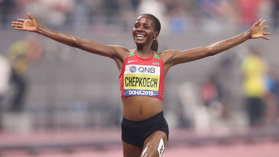 Кенийка грабна титлата на 3000 метра стийпълчейз с рекорд на световните шампионати