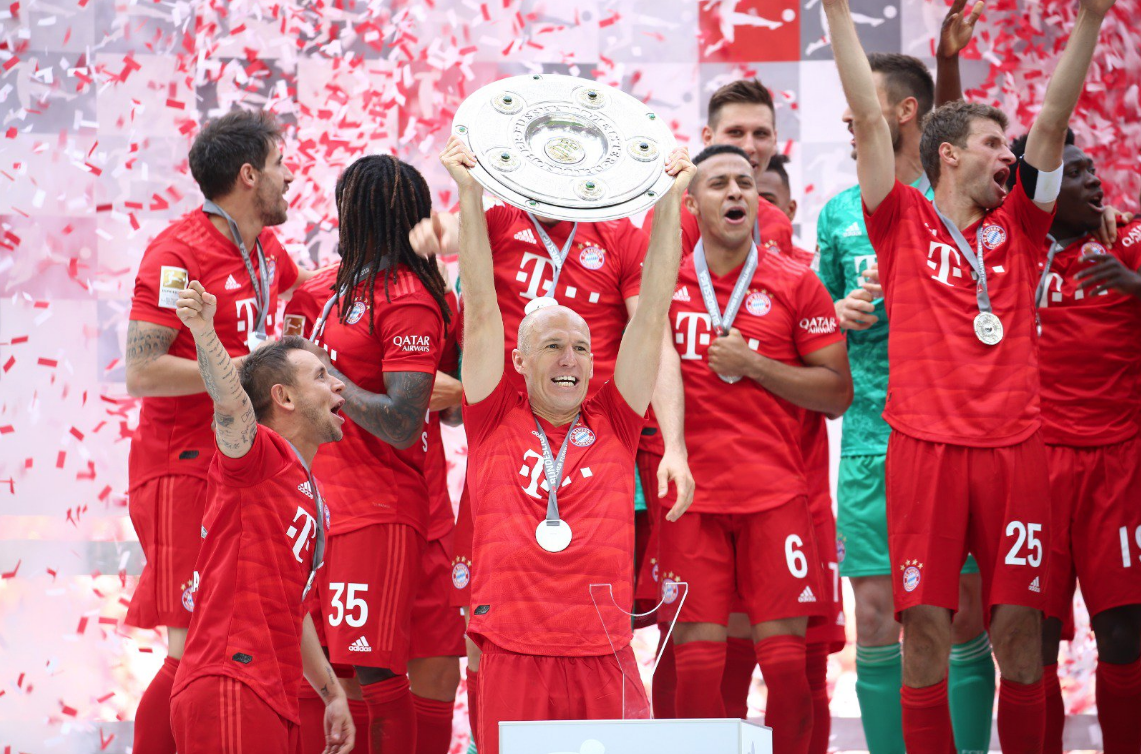 Празненствата на Байерн за титлата за сезон 2018/19