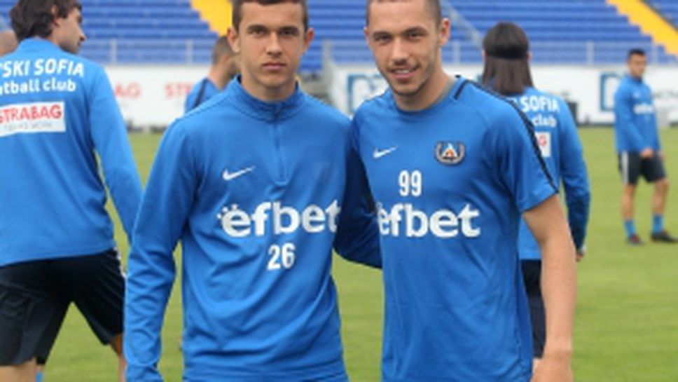 Левски с последна тренировка преди решителния бараж с Етър