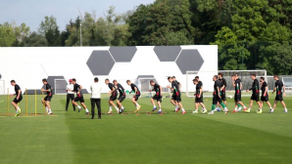 Националите тренират преди мача с Косово