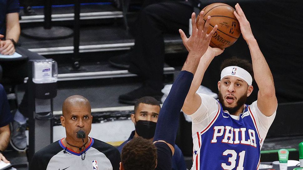 Рекорд на Къри и “трипъл-дабъл” на Симънс изведоха 76ърс до полуфиналите на Изток