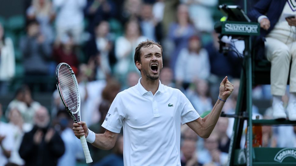 Даниил Медведев обърна Марин Чилич в петсетов трилър на Уимбълдън
