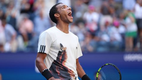 Оже Алиасим за втори път на 1/2-финал на US Open след обрат над Де Минор