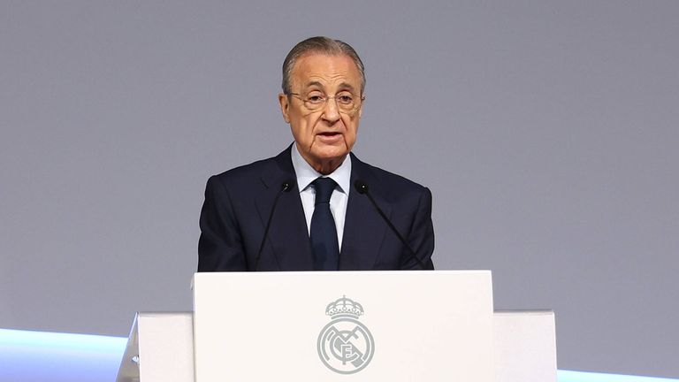 Президентът на Реал Мадрид Флорентино Перес за пореден път говори