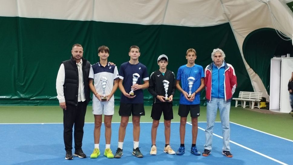 Турнирът до 14 г. от Тенис Европа в Пловдив излъчи шампионите на двойки