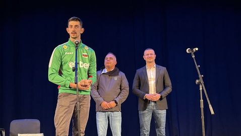 Стара Загора посрещна световния вицешампион Руси Желев