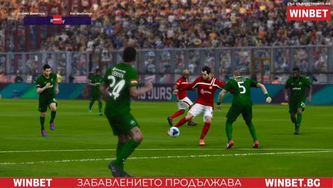 ЦСКА разгроми Лудогорец с 11 гола в 2 мача в WINBET е-футбол лига