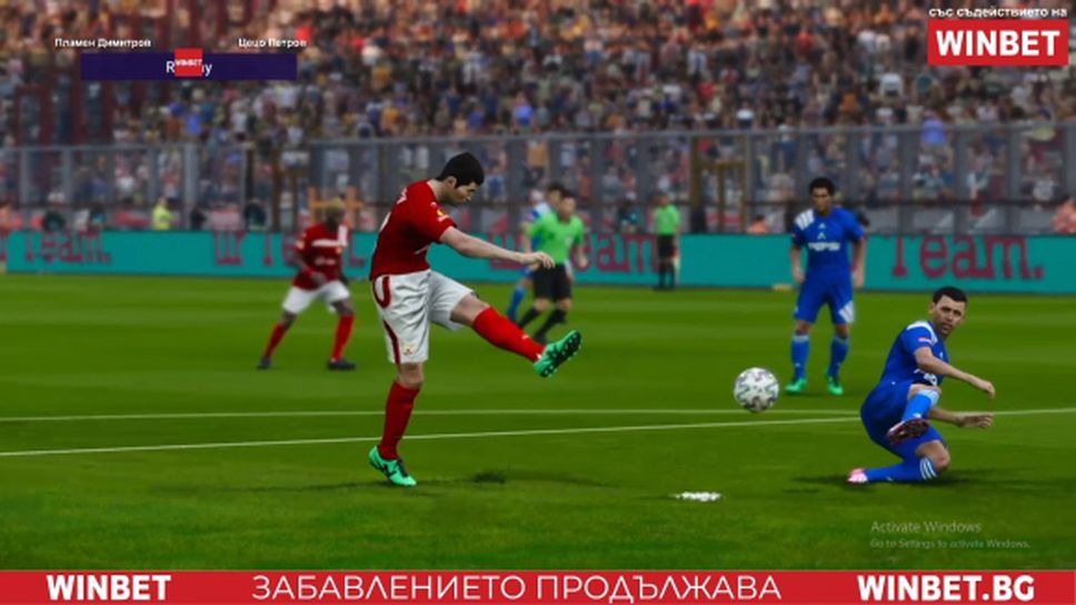 Смазващо превъзходство за ЦСКА във вечното дерби на върха в WINBET е-футбол лига