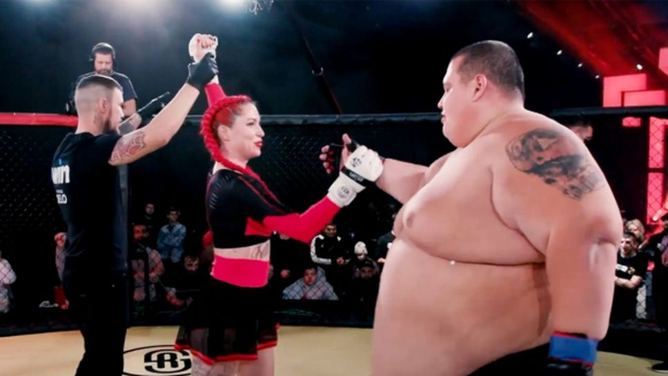 Състезателка, която нокаутира 240-килограмов мъж, подписа с Bellator