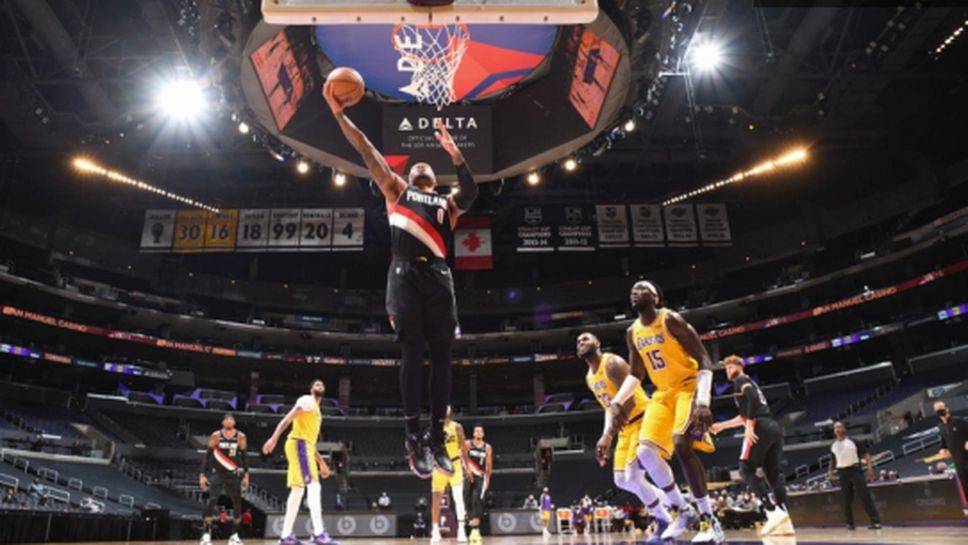 Портланд нанесе втора загуба на шампионите от ЛА Лейкърс