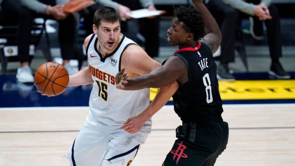 Никола Йокич с трипъл-дабъл срещу Хюстън