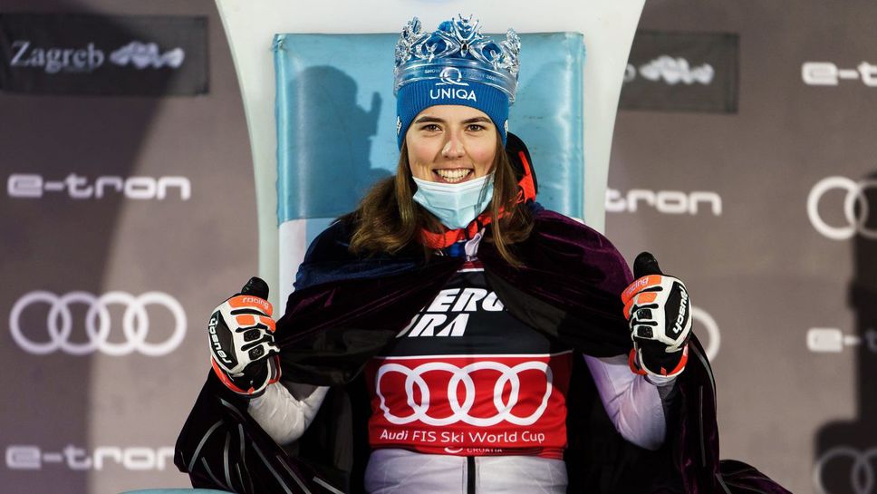 Влъхова с трета поредна победа в нощния слалом в Загреб