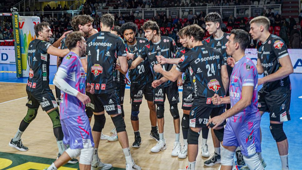 Отборът на Сонепар Падуа където играе националът Борис Начев записа