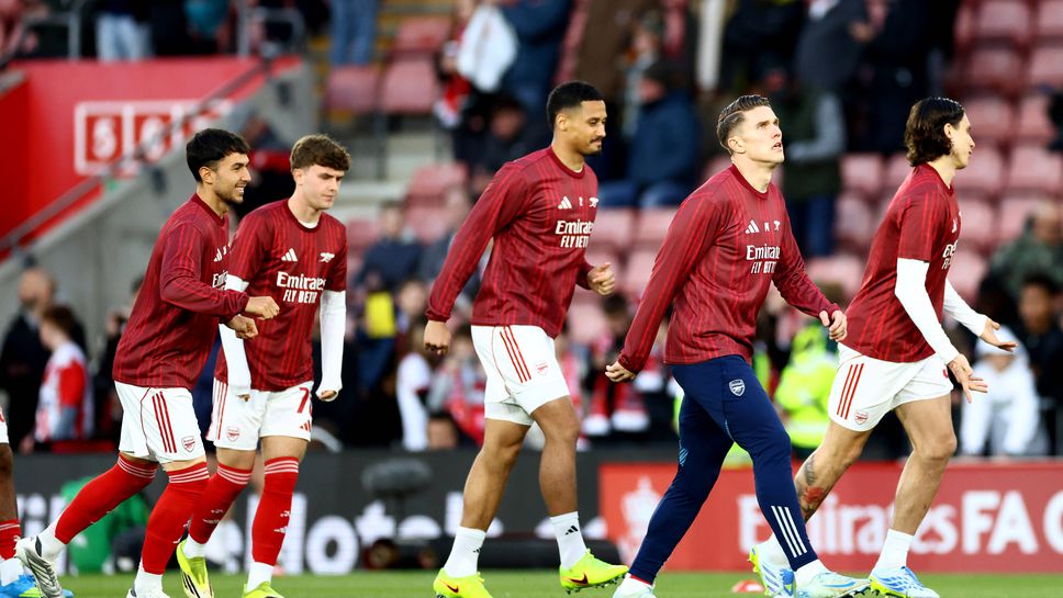 Съставите на Саутхамптън и Арсенал: Артета с цели седем промени