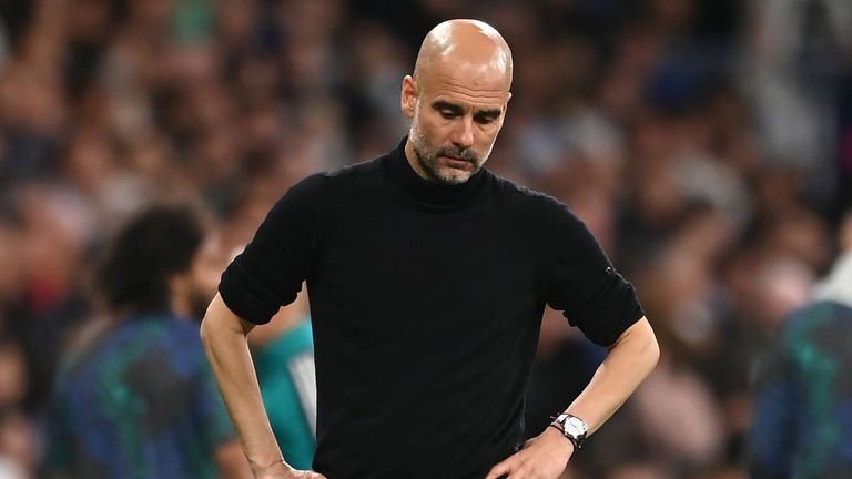 Мениджърът на Манчестър Сити Джосеп Гуардиола нямаше логично обяснение за