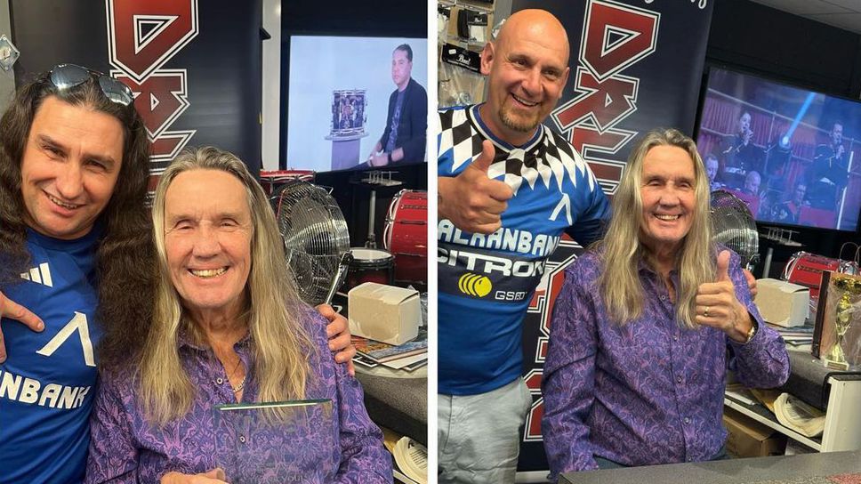 Фенове на Левски изненадаха метъл легенда на Iron Maiden