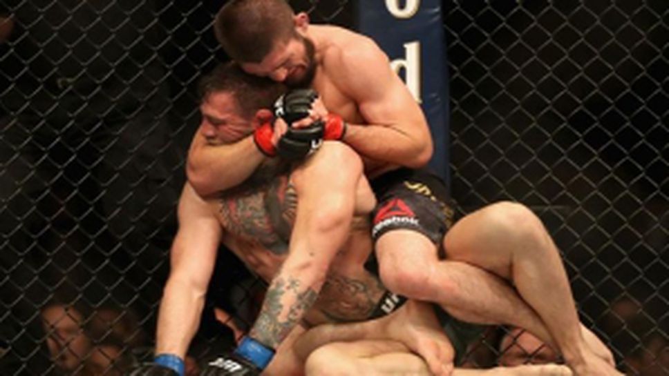 Хабиб Нурмагомедов задуши Конър Макгрегър на UFC 229