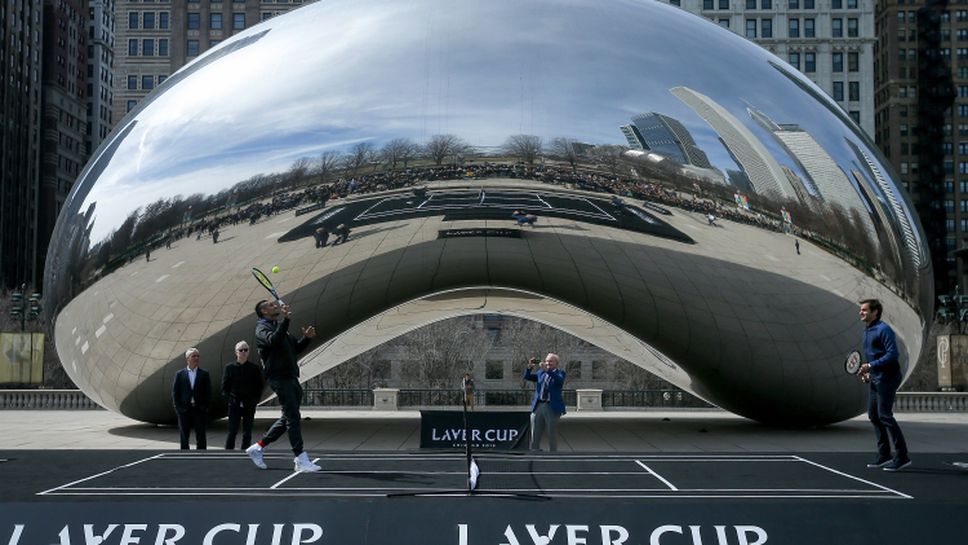 Федерер промотира второто издание на "Лейвър къп" в Чикаго