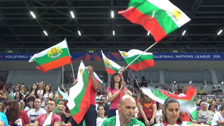 Феновете на България по време на мача срещу Австралия