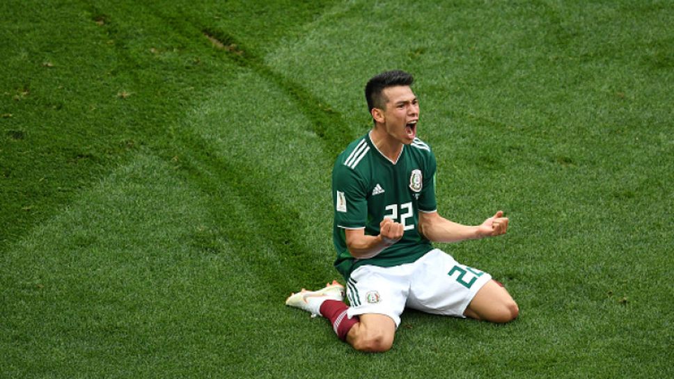 Мексико поведе на Германия след страхотна контраатака и гол на Лосано