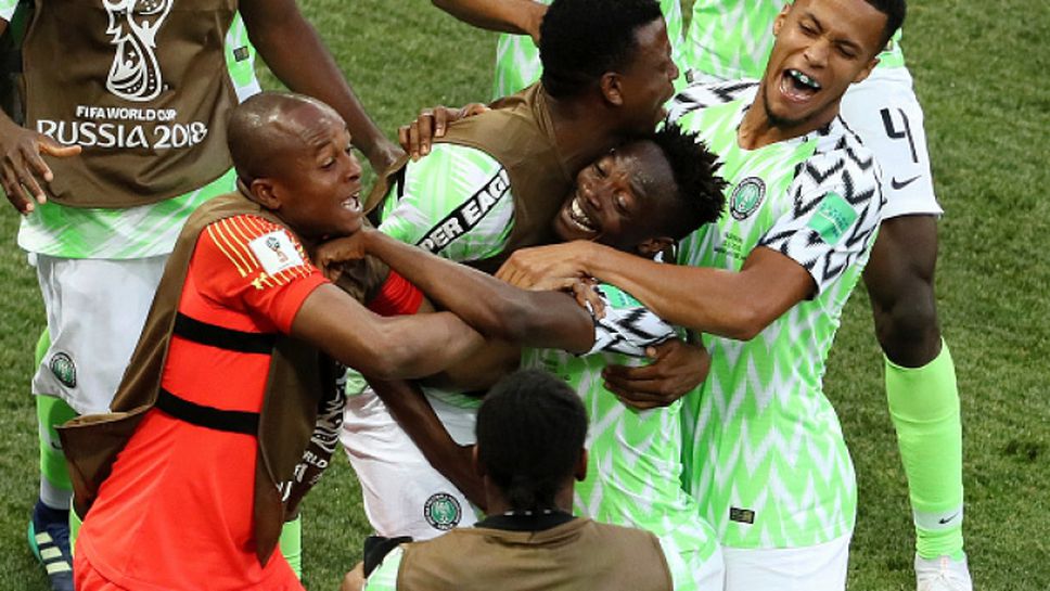 Майсторски гол на Ахмед Муса даде преднина на Нигерия срещу Исландия