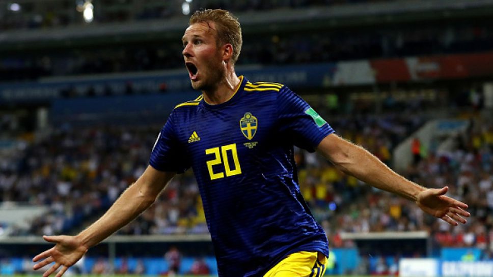 Ола Тойвонен откри резултата за Швеция срещу Германия