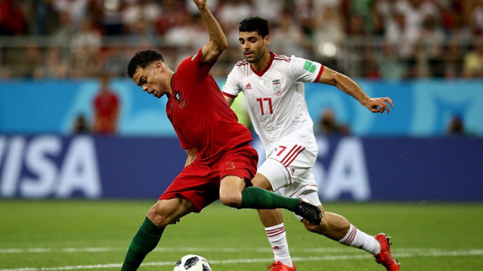 Португалия се промъкна напред след инфарктен мач срещу Иран