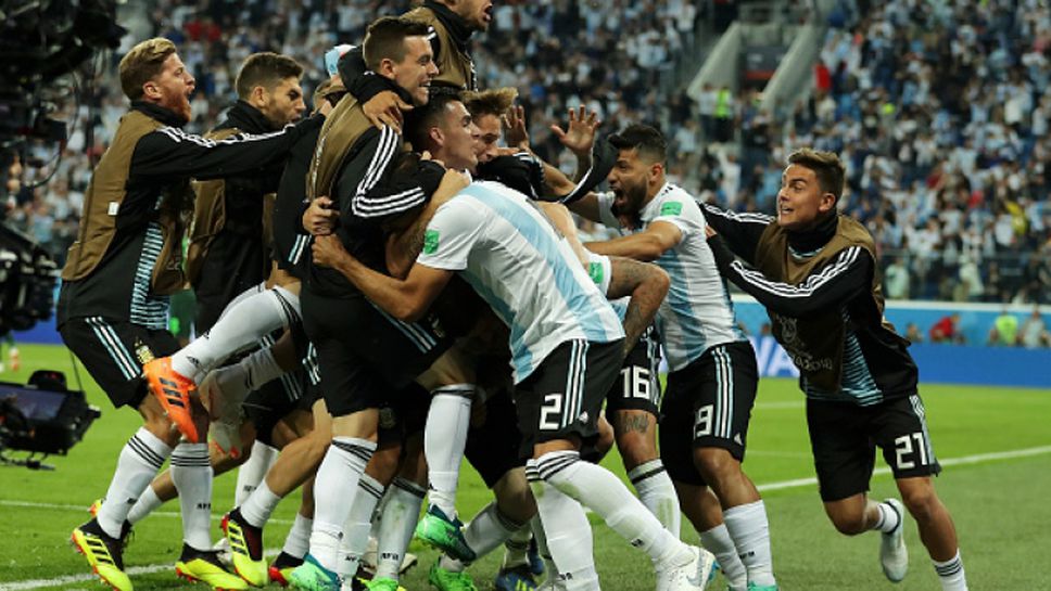 Меси, Марадона и Аржентина ликуват след успеха над Нигерия