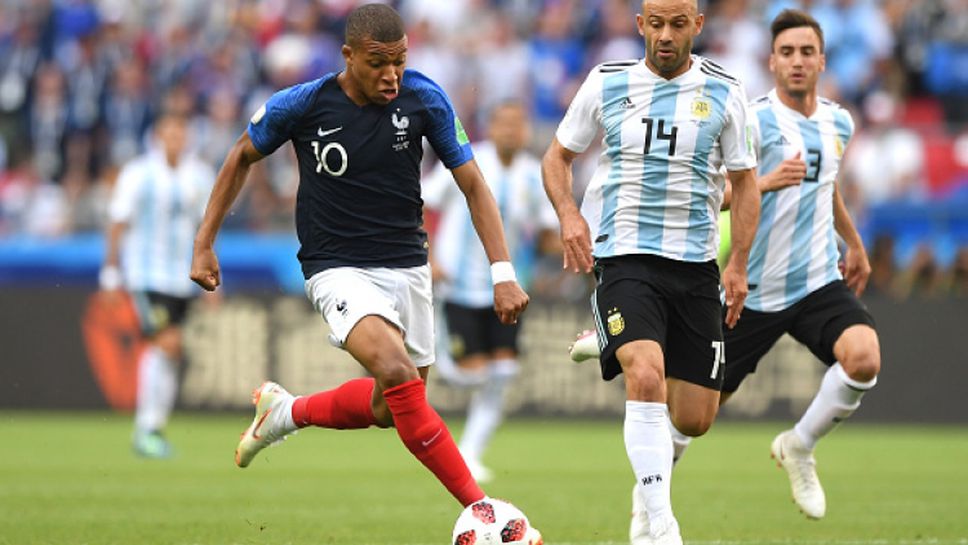 Мбапе и Франция изхвърлиха Аржентина от Мондиала след зрелищно 4:3