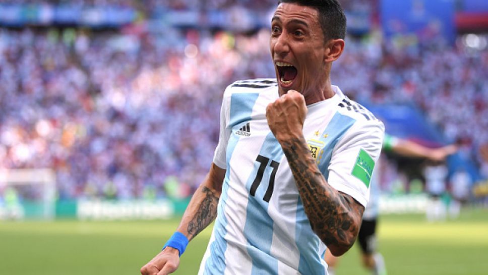 Фамозен шут на Ди Мария върна Аржентина в мача с Франция