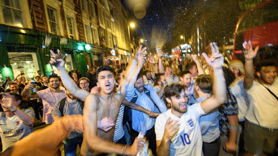 Английските фенове полудяха от радост след последната дузпа срещу Колумбия