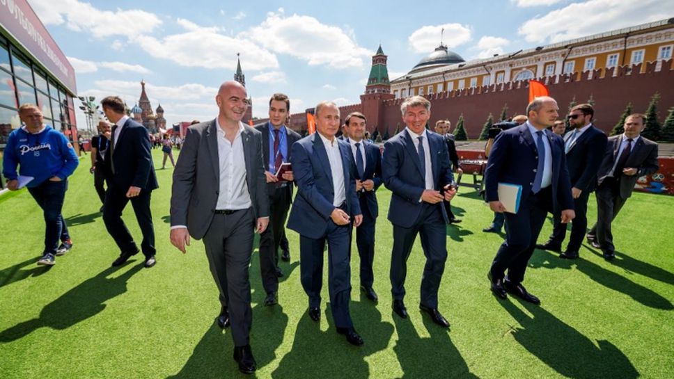 Путин прие Инфантино и звезди на световния футбол